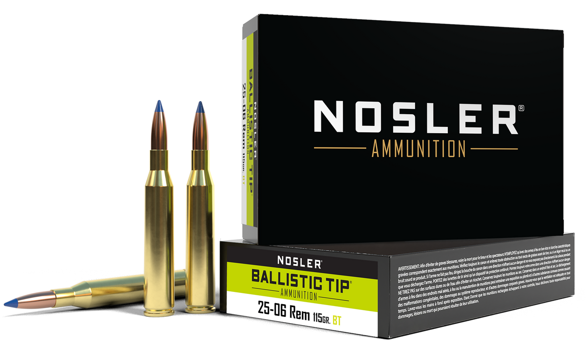 Nosler Ballistic Tip 25-06 Rem 115gr Spitzer Ballistic Tip - Box or Case