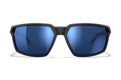 Wiley X Sierra M/L Blue Mirror CAPTIVATE Polarized Lens Matte Black Frame