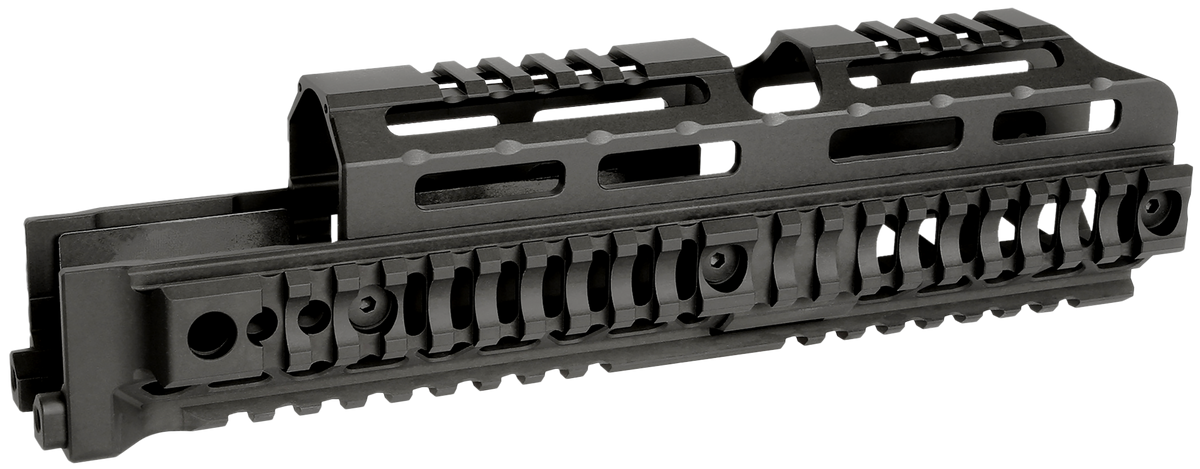 Midwest Industries AK Alpha Quad Rail 10" 6061 Aluminum AK-47/AK-74 Handguard - Black