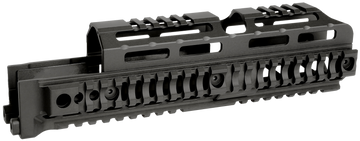 Midwest Industries AK Alpha Quad Rail 10" 6061 Aluminum AK-47/AK-74 Handguard - Black