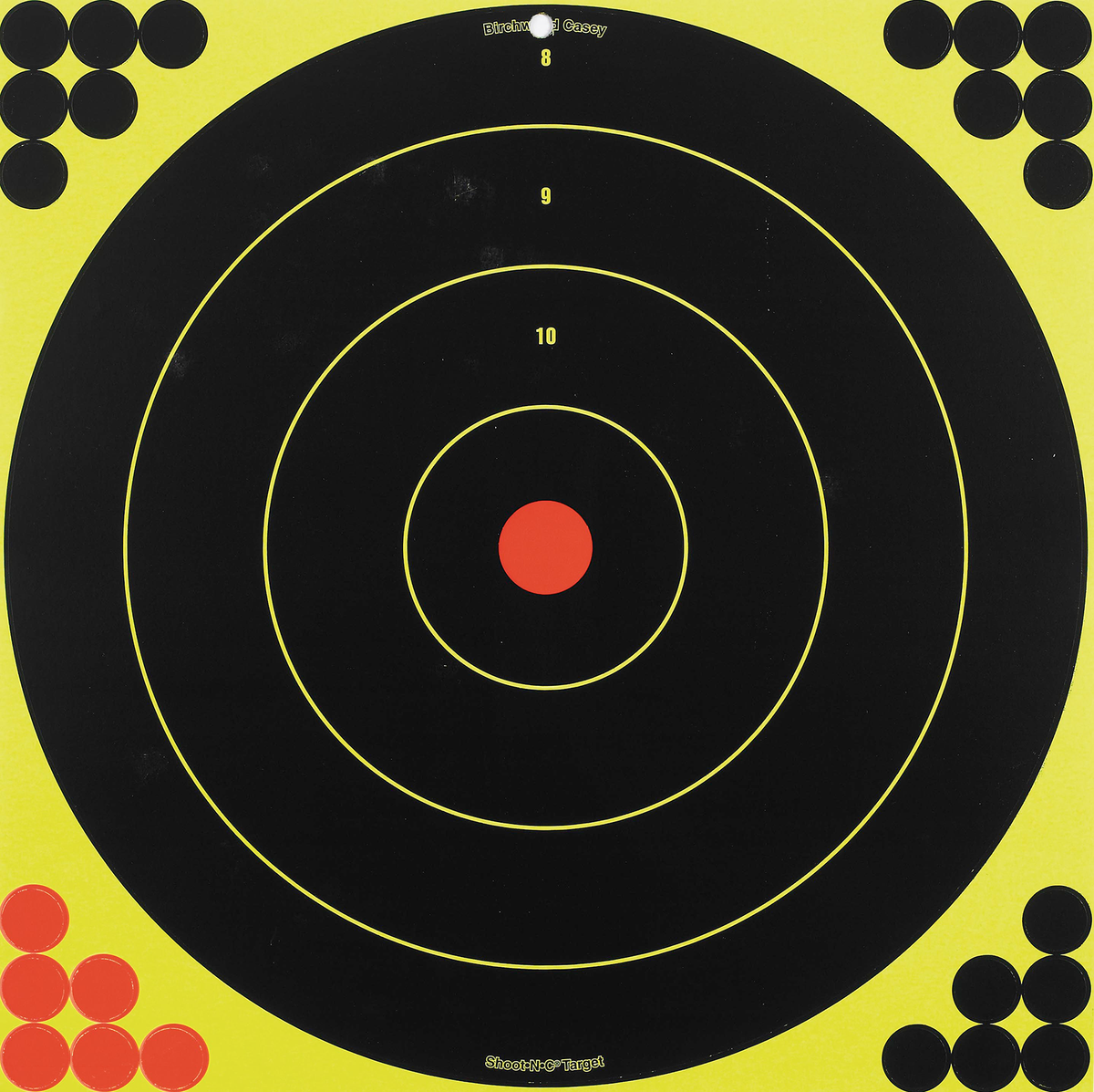 Birchwood Casey Shoot-N-C 17.25" Reactive Bullseye Paper Target 5 Pack