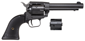 Heritage Mfg Rough Rider 22 LR/22 WMR 4.75" 6-Shot SAO Revolver - Black Polymer Grip - Black Satin