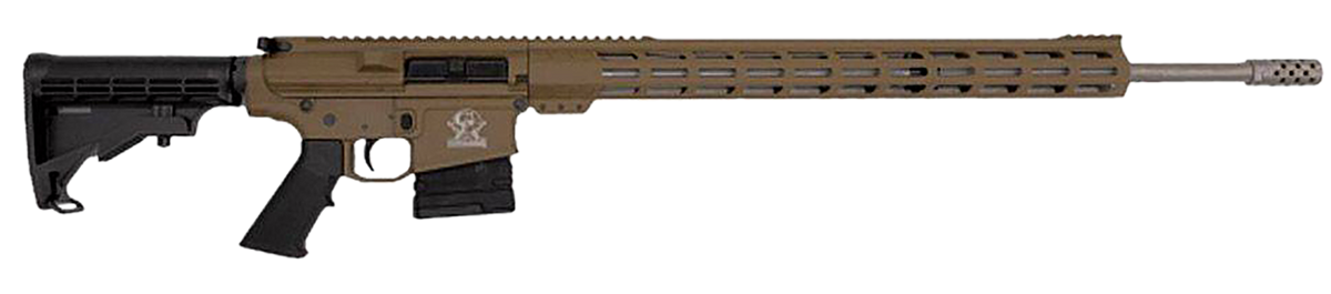 Great Lakes Firearms GL10 .243 Win 24" 5+1 Semi-Auto AR-10 Rifle - Bronze Cerakote / Stainless