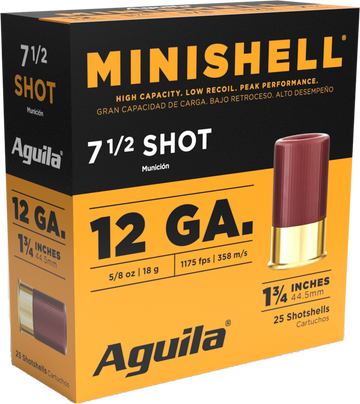 Aguila Minishell 12 Gauge 1.75" 5/8 oz 7.5 Shot - Box or Case