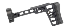 Samson S.A.S Folding Stock with MP5 End Cap - Black Aluminum