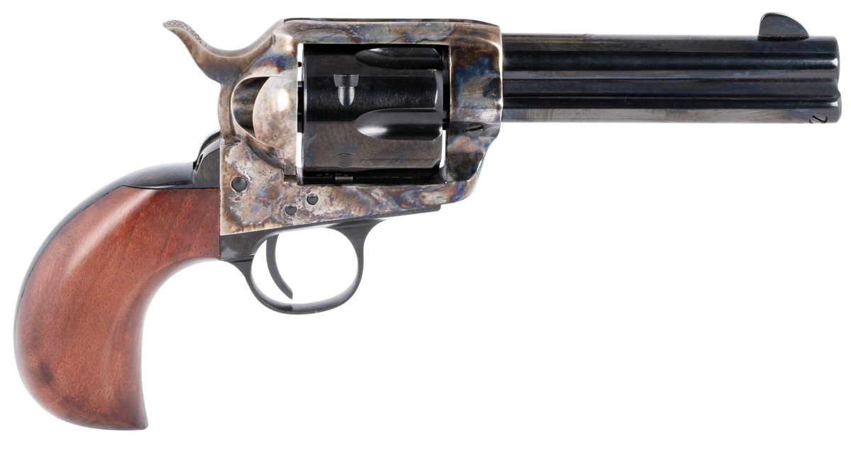 Taylor's & Company 1873 Cattleman 357 Mag 4.75" 6-Rd SAO Revolver - Birdshead Walnut Grip