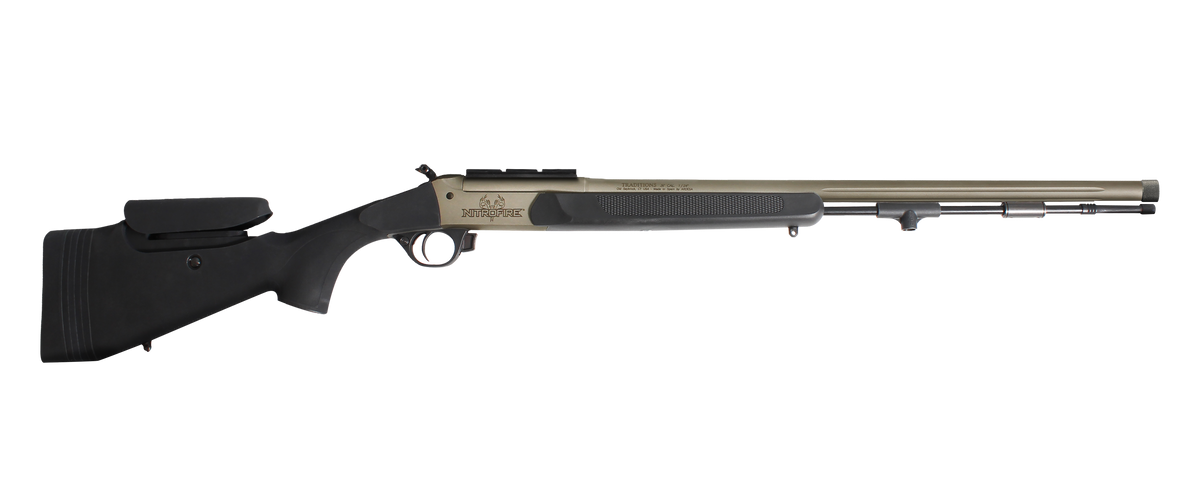 Traditions NitroFire Pro 50 Cal 209 Primer 26" Fluted/Threaded VAPR Twist Synthetic Stock Single Shot Muzzleloader - Tungsten Cerakote