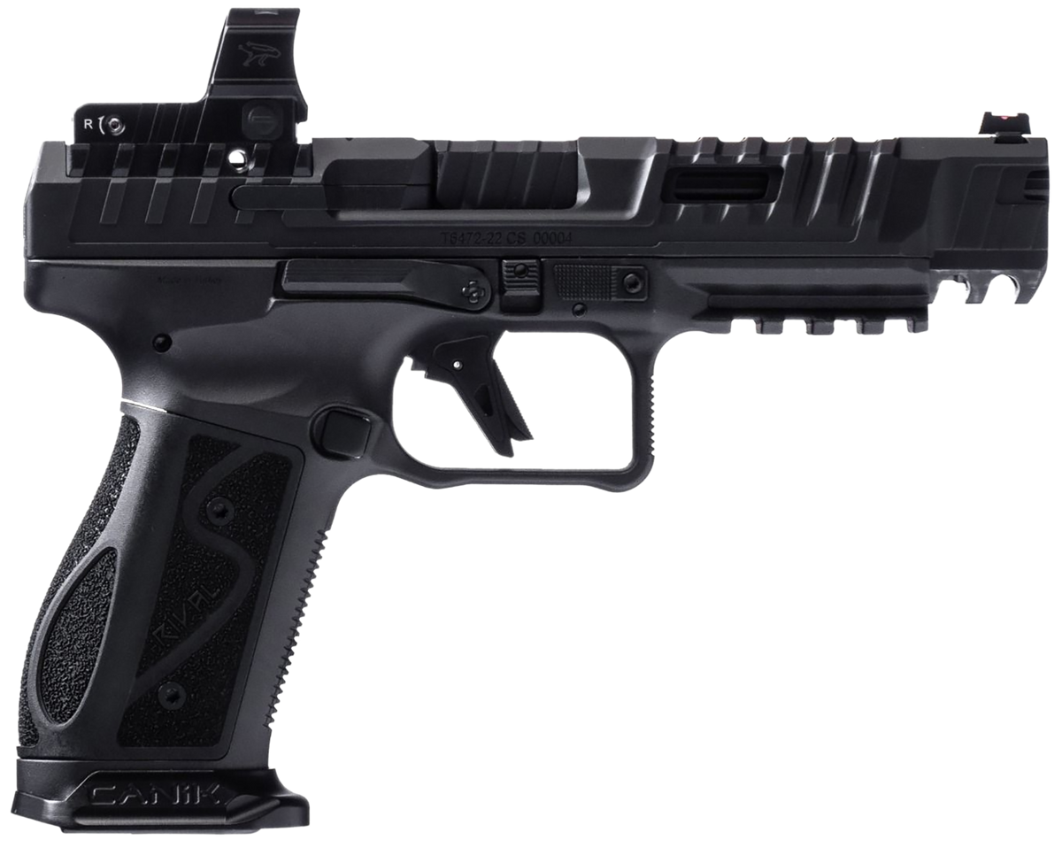 Canik SFx Rival-S 9mm Luger 5" 18+1 Semi-Auto Pistol - Dark Side - MeCanik MO2 Red Dot