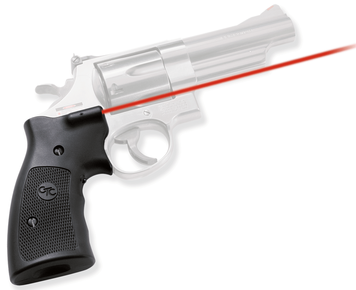 Crimson Trace LG-207 Lasergrips S&W K/L/N Frame Red Laser Black Polymer