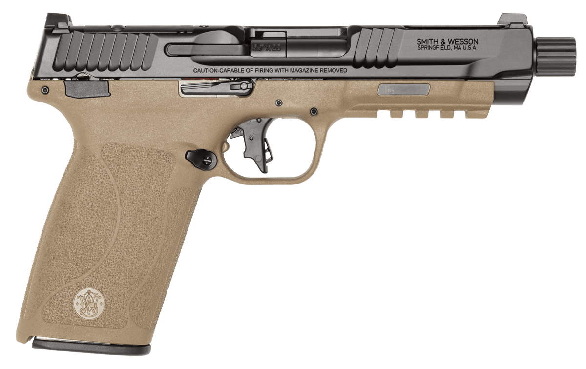 Smith & Wesson M&P 5.7 5.7x28mm 5" 22+1 SAO Pistol - Black/FDE