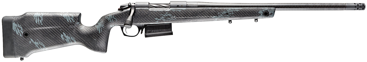 Bergara Rifles B-14 Crest Carbon 300 PRC 22" 5+1 Bolt-Action Rifle - Sniper Gray Cerakote