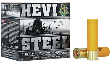 Hevishot HEVI-Steel 20 Gauge 3" 7/8 oz #2 Shot 1400 fps - Box or Case