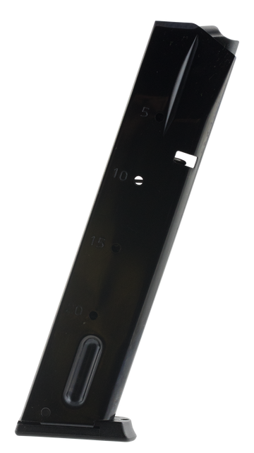 Mec-Gar S&W 659/5900/910/915 9mm Luger 20rd Blued Carbon Steel Magazine