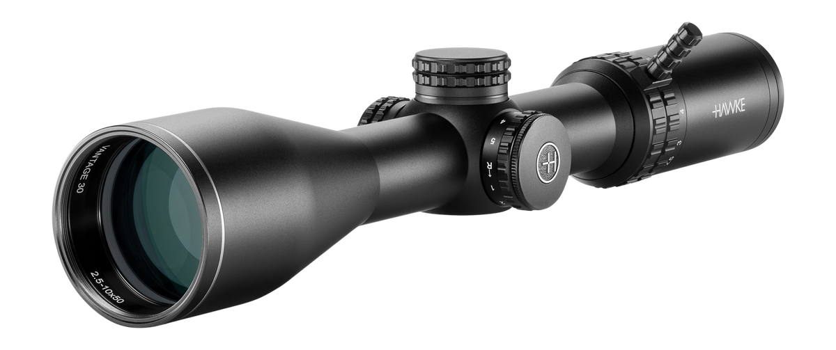 Hawke Sport Optics Vantage HD 30 2.5-10x50mm Riflescope - 30mm Tube SFP L4A Dot Reticle