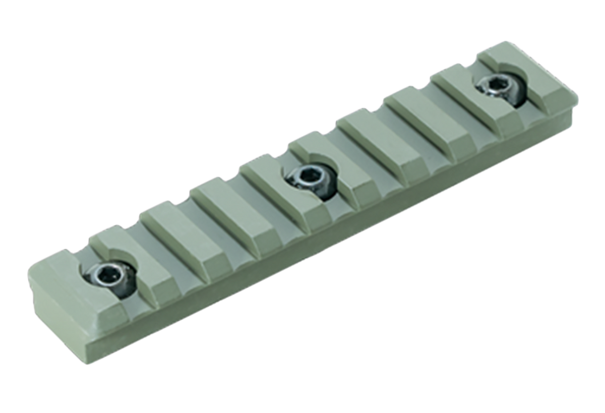 Timber Creek Outdoors M-LOK 9 Slot Picatinny Rail Section - OD Green Aluminum
