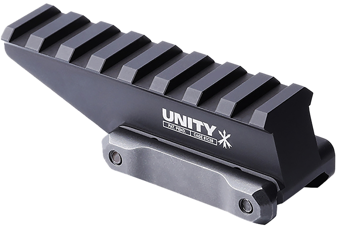 Unity Tactical FAST Absolute Riser 2.26" Optical Centerline Picatinny Optic Mount - Black