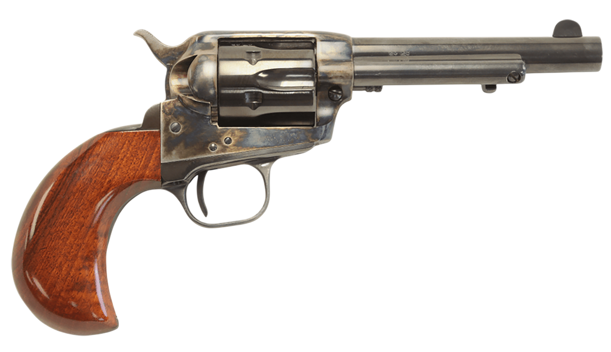 Taylor's & Company Stallion 38 Special 4.75" 6-Rd SAO Revolver - Walnut Birdshead Grip