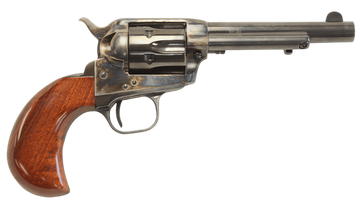 Taylor's & Company Stallion 38 Special 4.75" 6-Rd SAO Revolver - Walnut Birdshead Grip