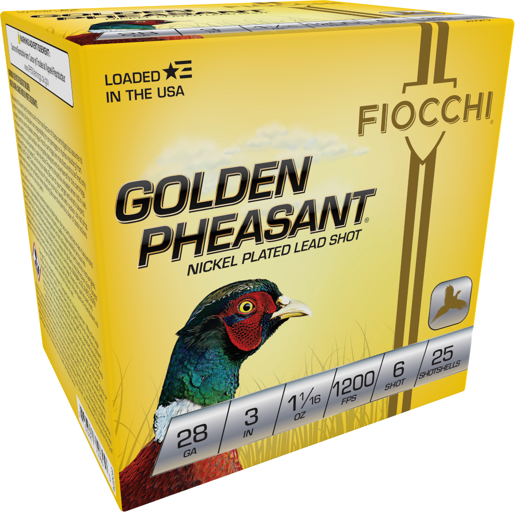 Fiocchi Golden Pheasant Extrema 28 Gauge 3" 11/16 oz 6 Shot - Box or Case
