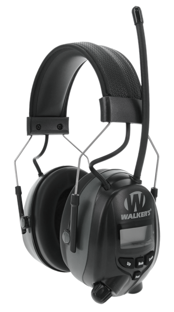 Walkers Game Ear GWP-RDOM-BT Digital AM/FM Radio 25 dB Bluetooth Hearing Protection Muff
