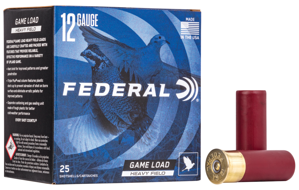 Federal Game-Shok Heavy Field 12 Gauge 2.75" 1 1/8 oz 8 Shot - Box or Case