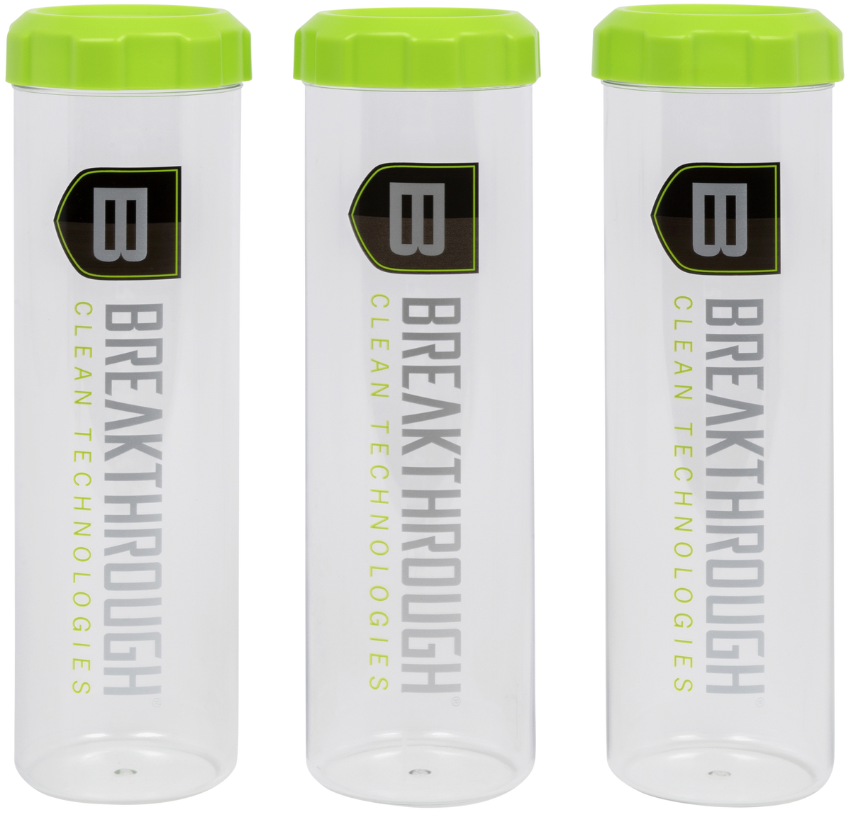 Breakthrough Clean Suppressor Cleaning Tubes Clear / Green 3-Pack