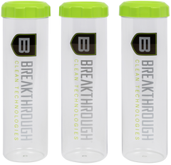 Breakthrough Clean Suppressor Cleaning Tubes Clear / Green 3-Pack