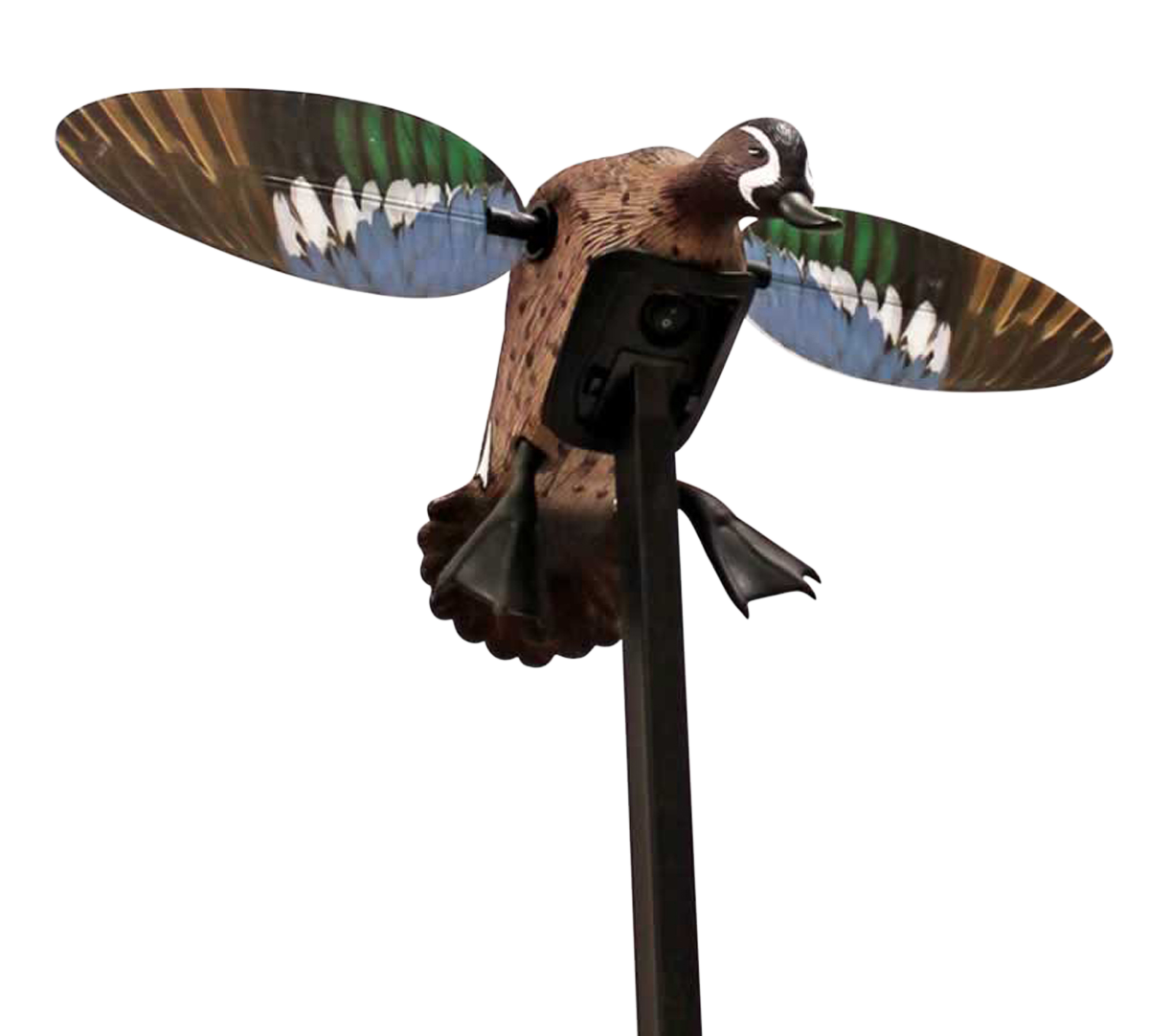 Mojo Outdoors Elite Series Blue Wing Teal Spinning Wing Duck Motion Decoy - Multi-Color Plastic
