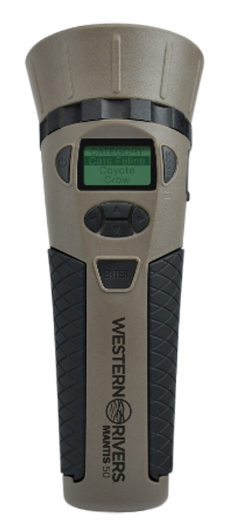 Western Rivers Mantis 50 Electronic Game Call 50 Preloaded Sounds Brown Polymer