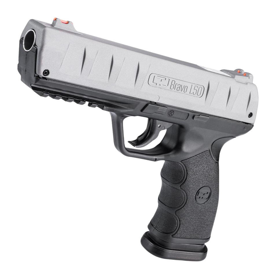 Chiappa Bravo 1.50 CO2 .50 Cal 6-Rd Air Pistol - Gray/Black