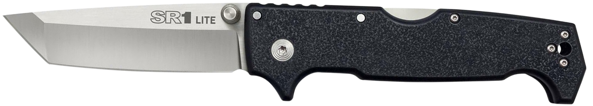Cold Steel SR1 Lite 4" Tanto Folding Plain Edge 8Cr14MoV SS Black Griv-Ex Handle