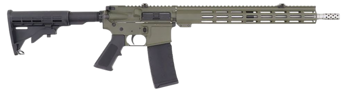 Great Lakes Firearms GL15 AR-15 223 Wylde 16" 30+1 Semi-Auto Rifle - OD Green Cerakote / Stainless