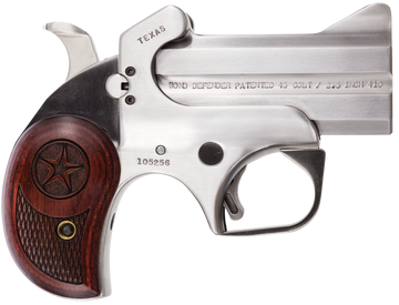 Bond Arms BATD Texas Original 45 Colt/410 Bore 3" 2-Rd Break-Action Derringer - Stainless/Rosewood