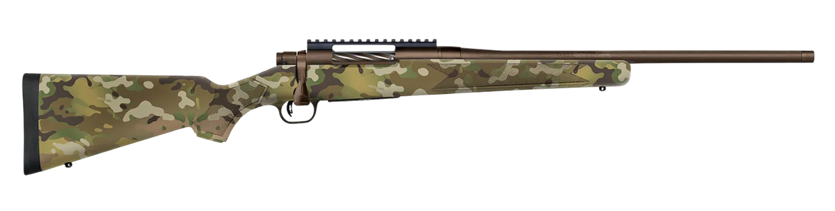 Mossberg Patriot Compact 7mm PRC 20" 3+1 Bolt-Action Rifle - Patriot Brown Cerakote / MultiCam