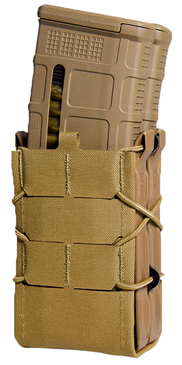 High Speed Gear TACO X2R Gen 2 Coyote Brown Nylon MOLLE Double Rifle Mag Pouch