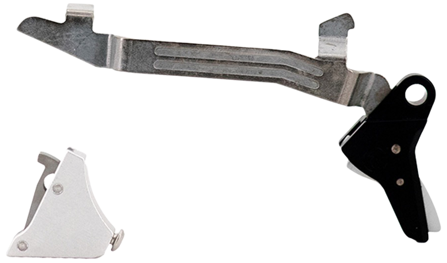 Timney Triggers Alpha Competition Silver Straight Trigger for Glock Gen5 & Glock 44 - 9mm Luger/.40 S&W/.22 LR