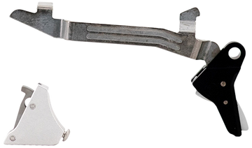 Timney Triggers Alpha Competition Silver Straight Trigger for Glock Gen5 & Glock 44 - 9mm Luger/.40 S&W/.22 LR