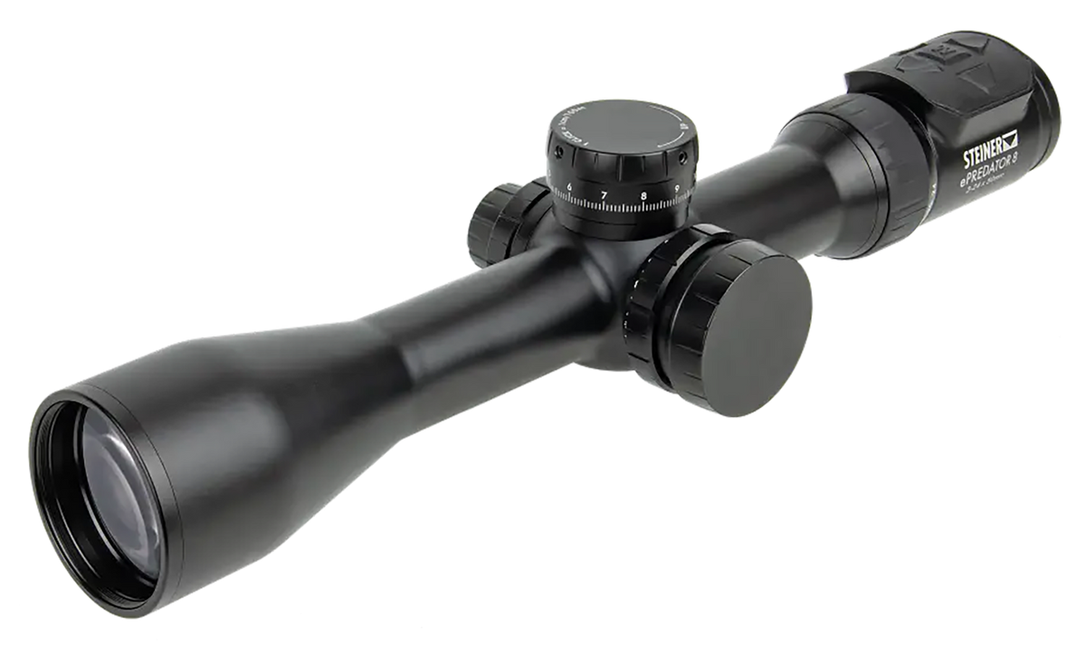 Steiner ePredator 8 3-24x50mm 34mm Tube Illuminated 4A-I Reticle Rifle Scope - Black