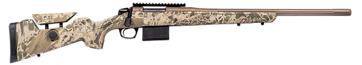CVA Cascade VH 243 Win 22" 10+1 Bolt Action Rifle - Smoked Bronze Cerakote / Realtree Hillside