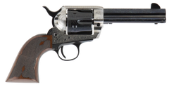Cimarron Frontier Pre-War 1896-1940 45 Colt (LC) 4.75" 6-Shot SAO Revolver - Old Silver Engraved
