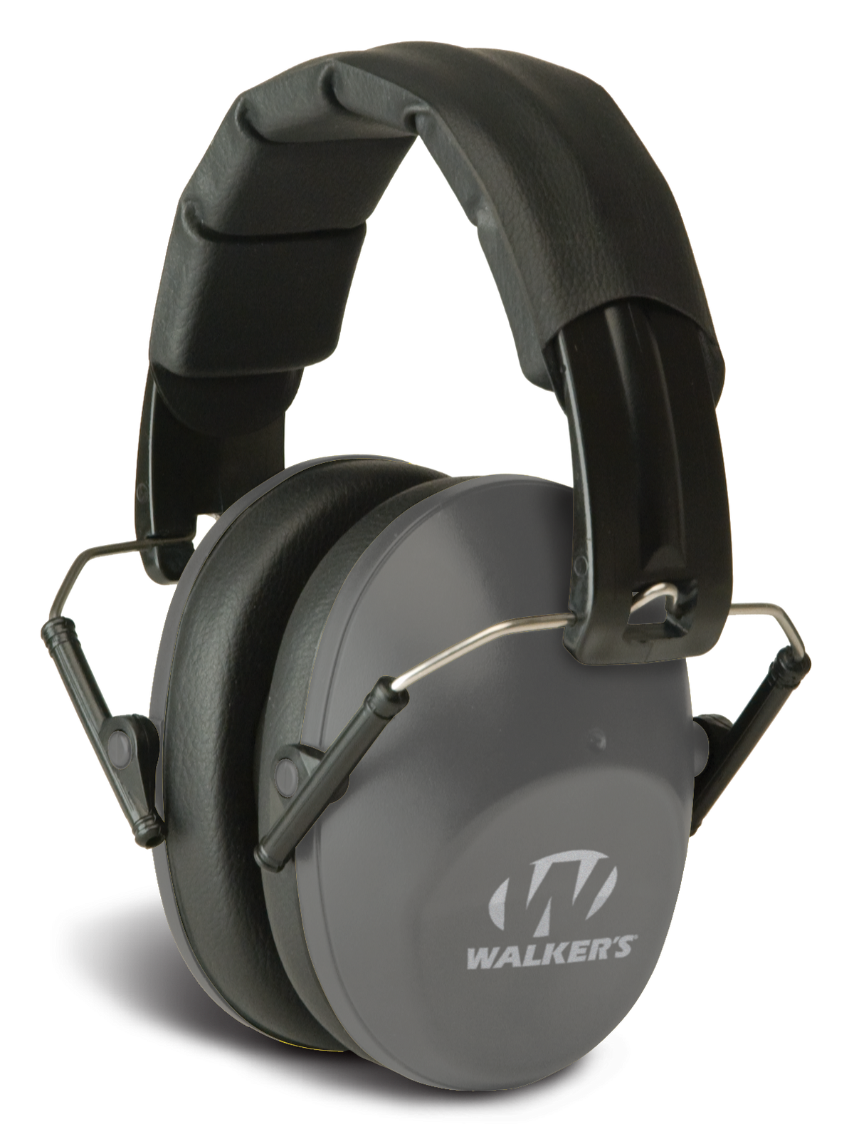 Walkers Game Ear Pro Low Profile Passive Muff 22 dB Over the Head Gray/Black Polymer