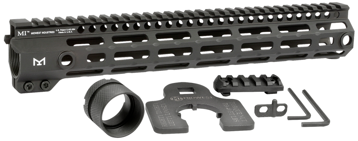 Midwest Industries G4M Tactical AR-15 12.625" M-LOK Free-Float Handguard - Black