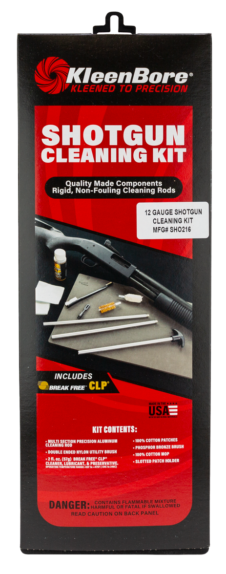 Kleen-Bore SHO216 Classic Cleaning Kit 12 Gauge Shotgun