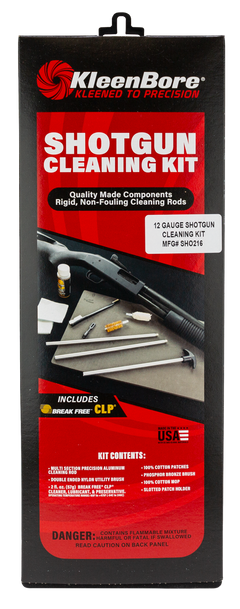 Kleen-Bore SHO216 Classic Cleaning Kit 12 Gauge Shotgun