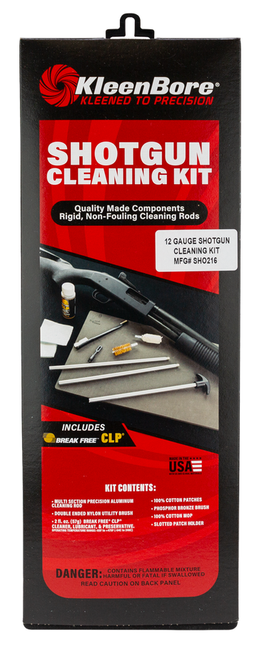 Kleen-Bore SHO216 Classic Cleaning Kit 12 Gauge Shotgun
