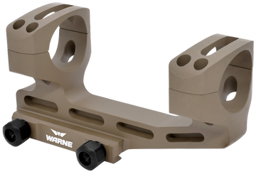 Warne LRSKEL30DE Skeletonized 30mm Scope Mount/Ring Combo 20 MOA - Dark Earth