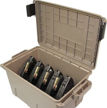 MTM Case-Gard TMCAK Tactical Mag Can Dark Earth - Holds 9 AK-47 7.62x39mm 30-Rd Mags