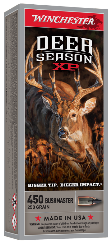 Winchester Ammo Deer Season XP 450 Bushmaster 250gr Extreme Point 20 Rd - Box or Case