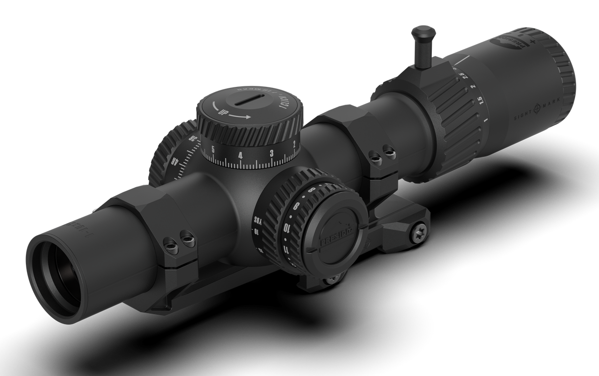 Sightmark Presidio 1-10x26 1.34" Tube Second Focal Plane CRED-10 Rifle Scope