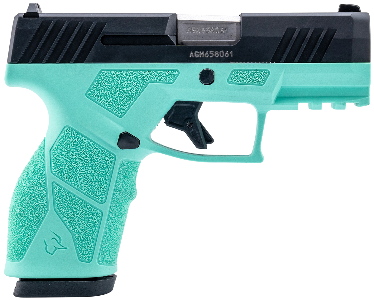 Taurus GX2 9mm Luger 3.37" 13+1 Semi-Auto Pistol - Cyan/Black